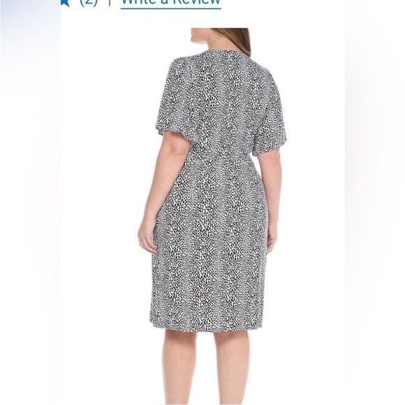 •Madison• NWT Animal Print Faux Wrap Dress - Size 3X - Picture 8 of 11